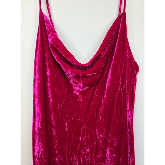 Reformation Salamanca Rhubarb Velvet Dress - Picture 7 of 11